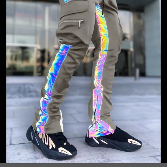 Mens Causual Otaku Reflective Joggers - Picture 5 of 6